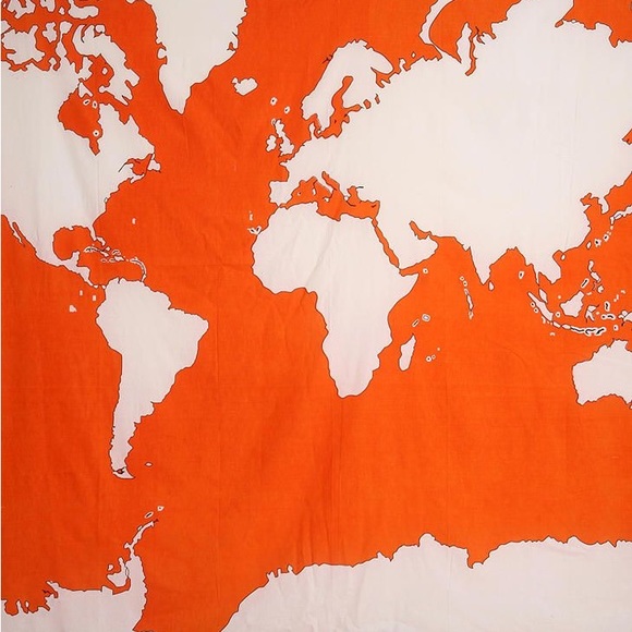 Urban Outfitters Atlas Tapestry in Orange - Picture 2 of 3